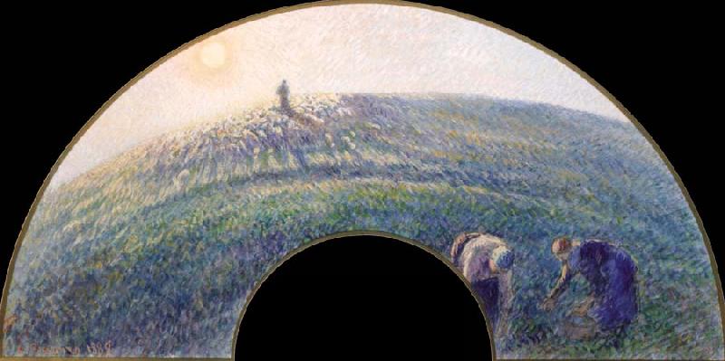Camille Pissarro Herd of Sheep at Sunset China oil painting art